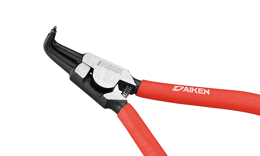 Клещи для стопорных колец, изогнутые, внешние / европейского типа